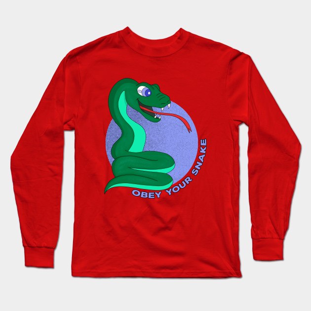 Obey Your Snake Long Sleeve T-Shirt by DiegoCarvalho